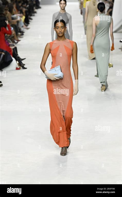 Mona tougaard walking for Fendi Spring